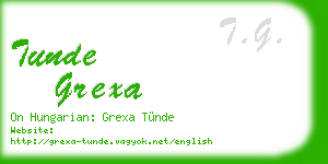 tunde grexa business card